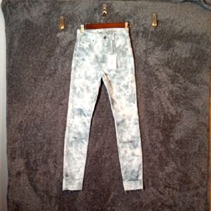 Good American Good Legs Cloud Tie Dye Skinny Womens Jeans Size 25